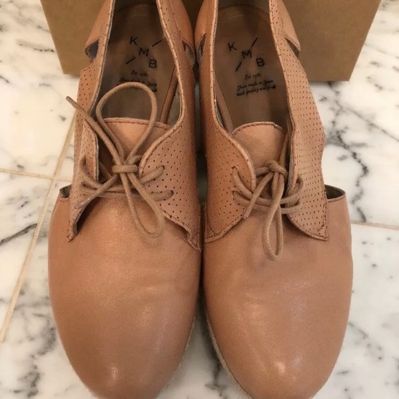 NEW Anthropology KMB Platform Shoes Nude  40 US 10 - Picture 2 of 6